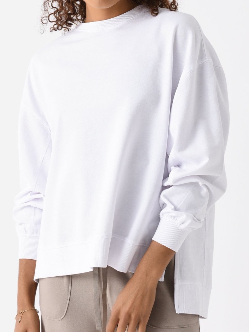 [Z Supply] Modern Weekender Sweatshirt in White - Picture 11 of 11